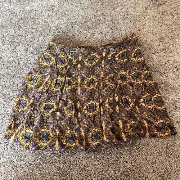 Free People Women's 4 Patterned Mini Skirt - Picture 1 of 6